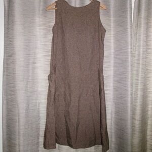 SHEIN Sleeveless Midi Dress in Brown